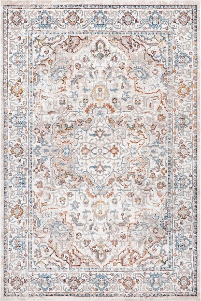 nuLOOM Cady Machine Washable Transitional Area Rug, 5' x 7'6", Beige