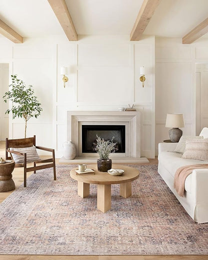 Loloi II Skye Collection SKY-01 Blush/Grey 5'-0" x 7'-6" Area Rug