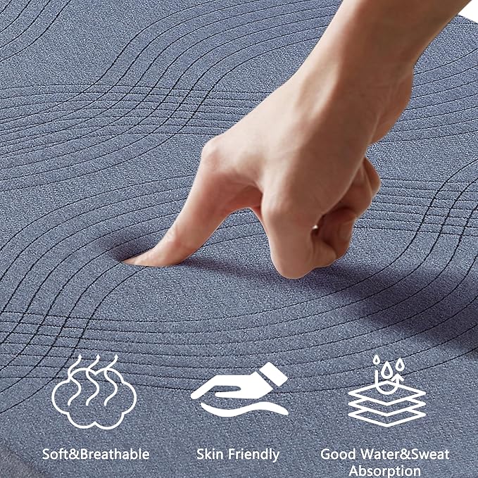 VECELO Gel Infused Memory Foam Mattress Topper Twin Size, 4 Inch Fresh Cooling Mattress Pad with Washable Cover for Twin Mattress, Pain Pressure Relieve Bed Topper, Breathable, Comfort