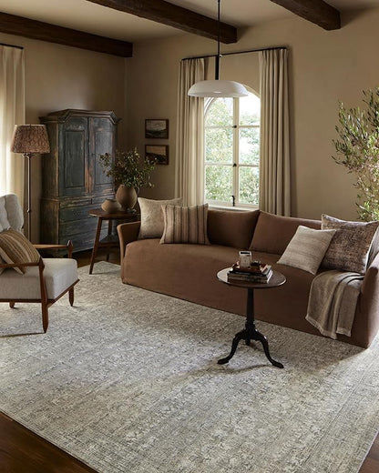 Loloi Amber Lewis Honora Collection HON-04 Grey/Beige 2'-7" x 10'-0" Runner Rug