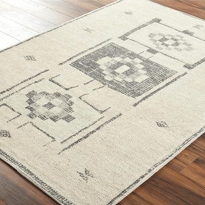 Livabliss x Becki Owens Solana Medallion Area Rug, 7'10" x 10', Taupe/Cream