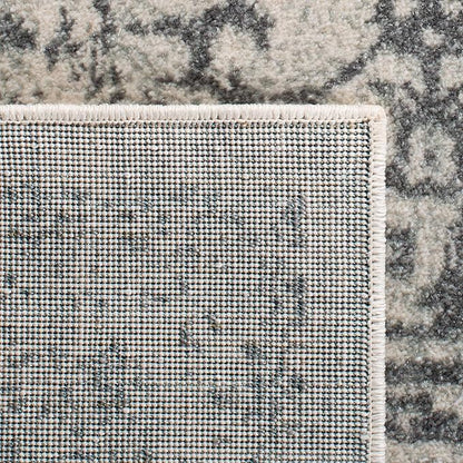 SAFAVIEH Evoke Collection Runner Rug - 2'2" x 9', Ivory & Grey, Distressed Design, Non-Shedding & Easy to Clean, Ideal for Foyer, Bedroom, Kitchen, Hallway (EVK256F)