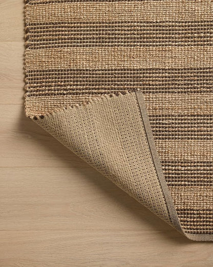 Loloi Chris Loves Julia Judy Collection JUD-06 Natural/Chocolate 7'-9" x 9'-9" Area Rug