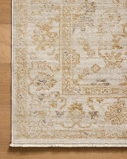 Loloi Magnolia Home by Joanna Gaines Pace Collection PAC-02 Natural/Gold 2'-6" x 10'-0" Runner Rug