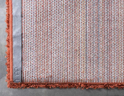 Unique Loom Solid Shag Collection Area Rug (6' 1" x 9' Rectangle, Terracotta)