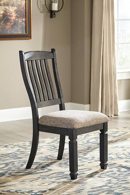Signature Design by Ashley Tyler Creek 19.25" Dining Room Upholstered Chair, 2 Count, Antique Black