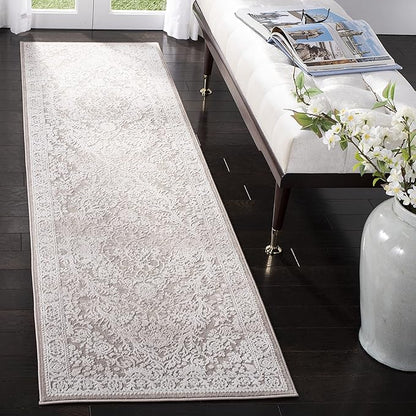 SAFAVIEH Reflection Collection Runner Rug - 2'3" x 6', Beige & Cream, Non-Shedding & Easy Cleaning, Ideal for Living Room, Bedroom (RFT668A)