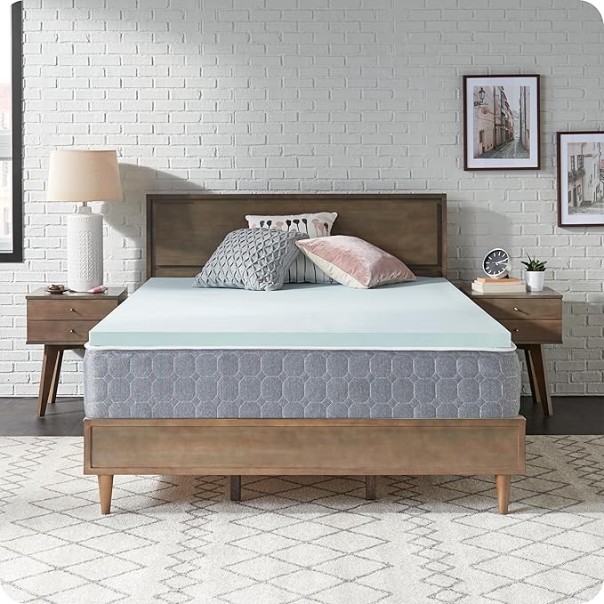 Sealy Dreamlife 1.5” Gel Memory Foam King Mattress Topper with SealyComfort Gel Foam, 1 Year Limited Warranty, Made in The USA