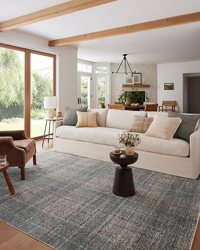 Loloi Angela Rose Ember Collection EMB-09 Denim/Charcoal 2'-3" x 3'-10" Accent Rug