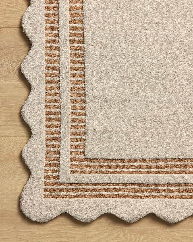 Loloi Chris Loves Julia Scottie Collection SCO-01 Ivory/Rust 7'-9" x 9'-9", .87" Pile Height, Area Rug