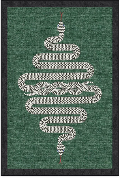 RUGGABLE x Jonathan Adler Machine Washable Modern Area Rug – Venom Emerald 4x6, Stain-Resistant, Non-Slip – Medium Rugs for Living Room, Bedroom, Hallway, Entryway & Office–with Cushioned Pad