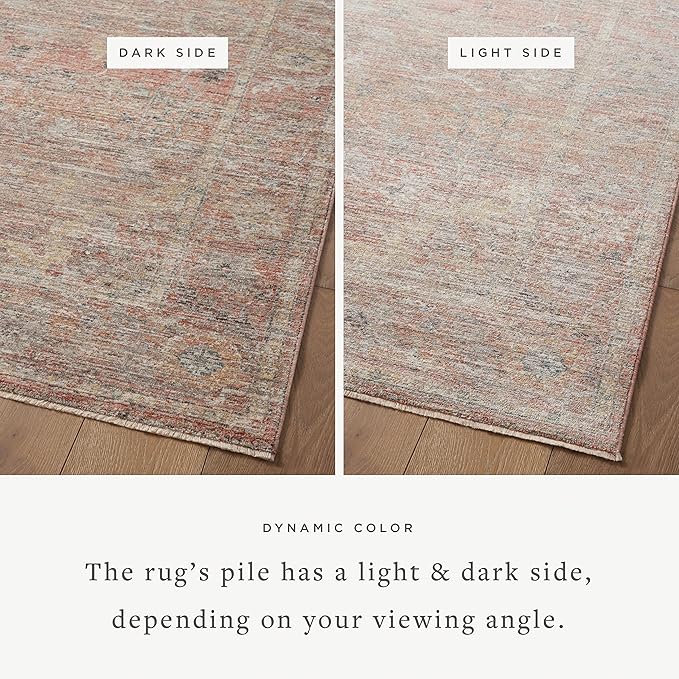 Loloi Magnolia Home by Joanna Gaines Millie Collection MIE-04 Sunset/Multi 2'-7" x 8'-0", .25" Pile Height, Runner Rug