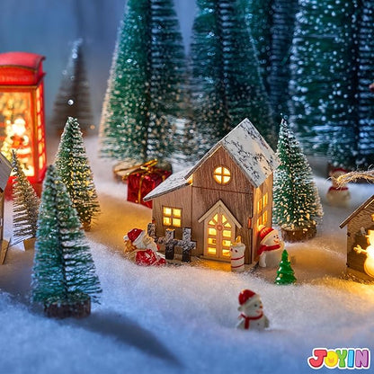 JOYIN Christmas Snow Blanket Roll (3x8 Ft,1 Pcs) for Christmas Decoration,Thick White Soft and Artificial Snow Blankets for Under The Xmas Tree Xmas Decor, Holiday and Winter Village Displays