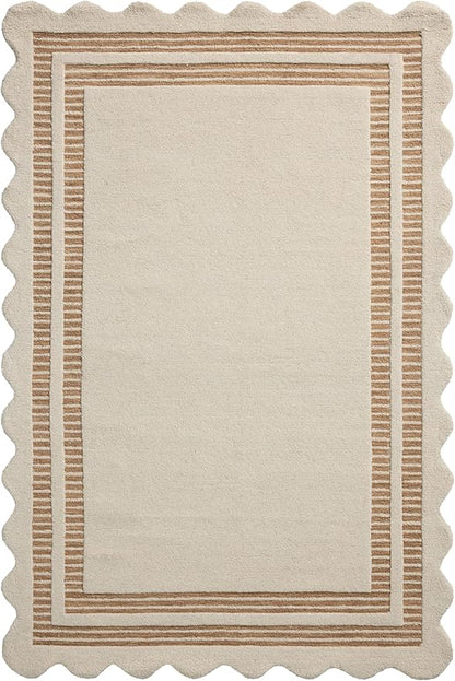 Loloi Chris Loves Julia Scottie Collection SCO-01 Ivory/Rust 2'-6" x 7'-6", .87" Pile Height, Runner Rug