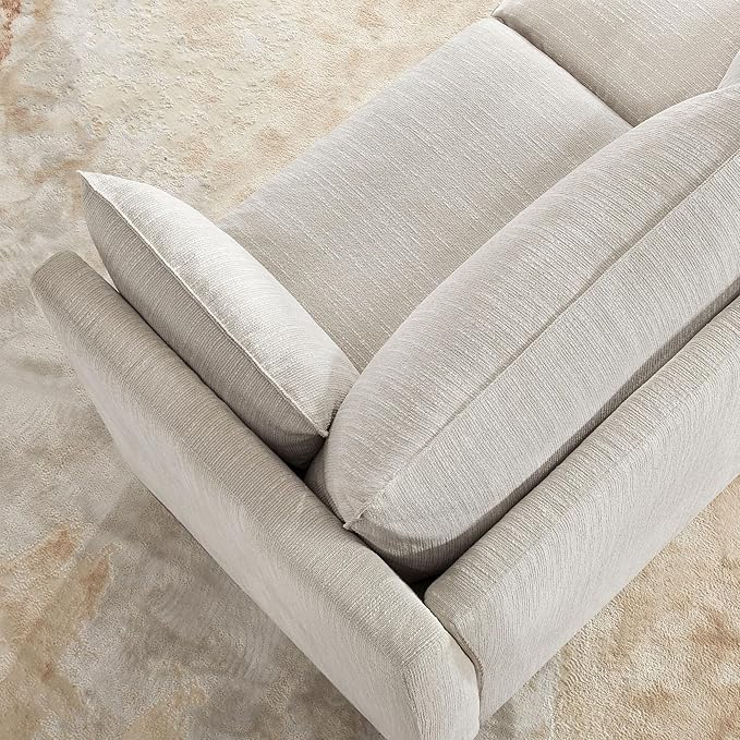 CHITA Luxury Oversized 148" U-Shaped Sectional Sofa Couch, Premium Down Filled Cloud Modular Sectional with Storage Ottoman, FSC Certified, 6 Seat for Living Room, Snow