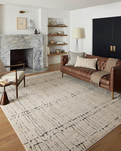 Loloi Darby Collection DAR-06 Sand/Dk. Grey 7'-10" x 10' Area Rug