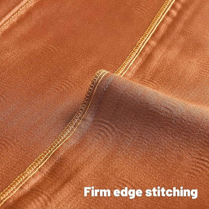 FUTEI Burnt Orange Chenille Decorative Throw Pillow Covers 24x24 Inch Set of 2,Soft Cozy Striped Geometric Patterns European Cushion Case,Modern Home Decor for Couch Bed Living Room