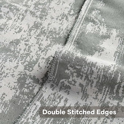 FUTEI Dark Green White Decorative Throw Pillow Covers 18x18 Inch Set of 2,Soft Faux Cashmere Jacquard - Textured & Cozy Cushion Case,Modern Home Decor for Couch Bed Living Room