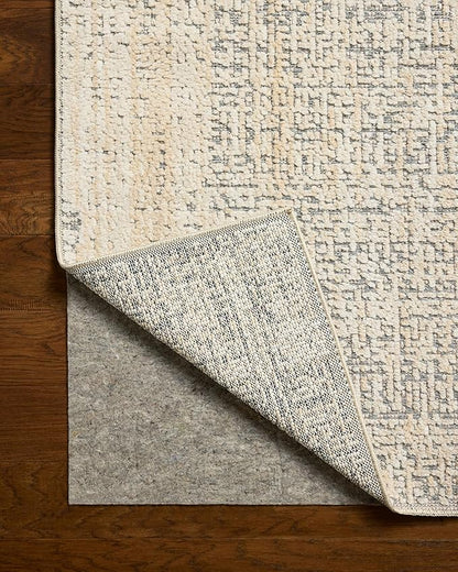 Loloi Amber Lewis Bexley Collection BEX-03 Natural/Slate 7'-10" x 10' Area Rug Neutral, Textured, Living, Bedroom, Dining, Carpet