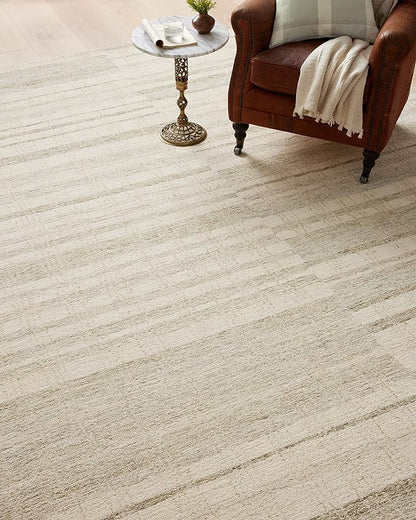 Loloi Chris Loves Julia Chris Collection CHR-02 Natural/Sage 7'-9" x 7'-9" Square, .50" Pile Height, Area Rug