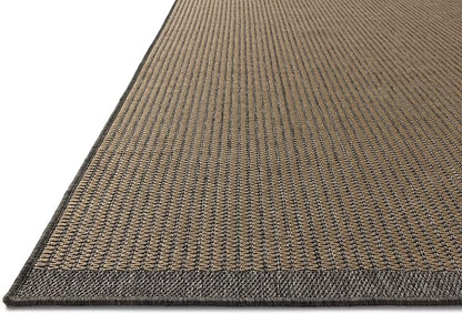 Loloi Chris Loves Julia Providence Collection PRC-03 Wheat/Charcoal 2'-3" x 7'-7", .12" Pile Height, Indoor/Outdoor Runner Rug