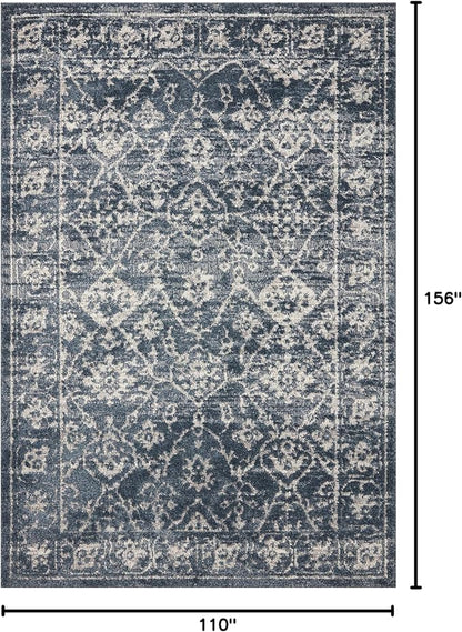 Loloi Magnolia Home by Joanna Gaines Gigi Collection GIG-02 Navy/Stone 9'-2" x 13' Area Rug