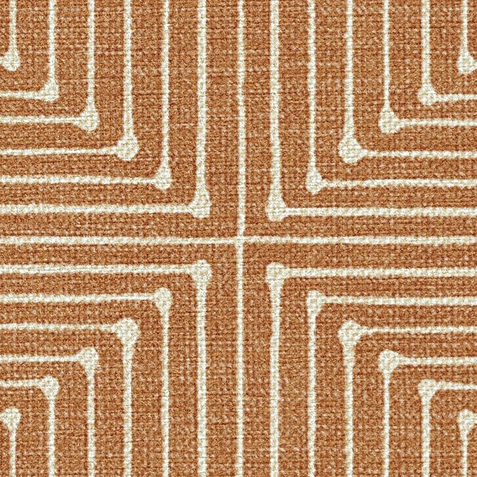 RUGGABLE x Jonathan Adler Machine Washable Modern Area Rug – Inkdrop Copper 10x14, Stain-Resistant, Non-Slip – Large Rugs for Living Room, Bedroom, Hallway, Entryway & Office–with Standard Pad