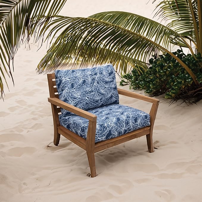 Tommy Bahama Deep Seating Lounge Cushion, 26" X 30" X 4", Pacific Zaffre