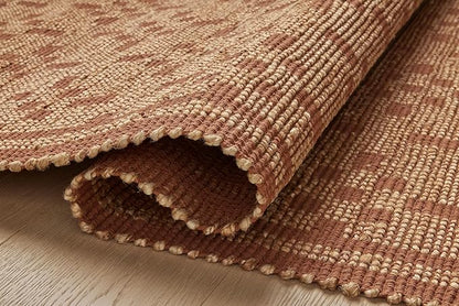 Loloi Chris Loves Julia Judy Collection JUD-07 Natural/Spice 3'-6" x 5'-6" Accent Rug