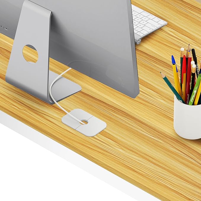 SHW 48-Inch Commercial-Grade Office Computer Desk, Oak