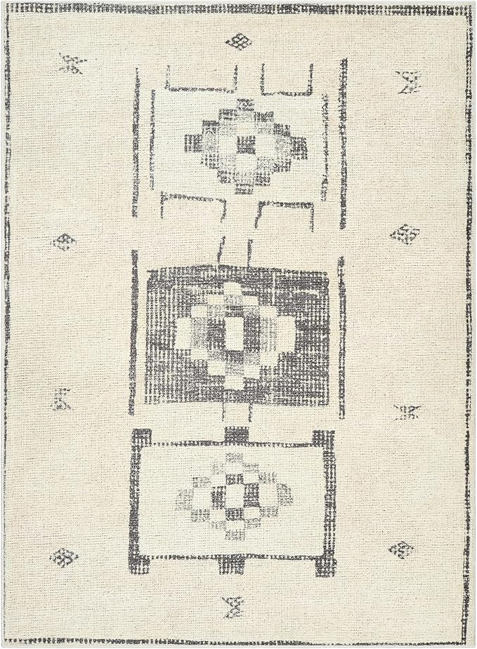 Livabliss x Becki Owens Solana Medallion Area Rug, 3'11" x 5'7", Taupe/Cream