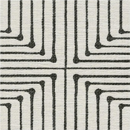RUGGABLE x Jonathan Adler Machine Washable Area Rug – Inkdrop Black & Ivory 8 ft Round, Stain-Resistant, Non-Slip – Large Rugs for Living Room, Bedroom, Hallway, Entryway & Office–with Cushioned Pad