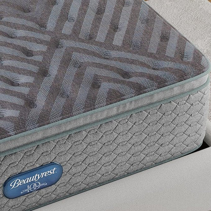 Beautyrest Days End Medium Firm Pillow Top 14.75" Mattress - Queen - Cooling Tech, Supportive Durable Pocketed Coils, Pressure Relief, Motion Separation; 100 Night Sleep Trial and 10 Year Warranty