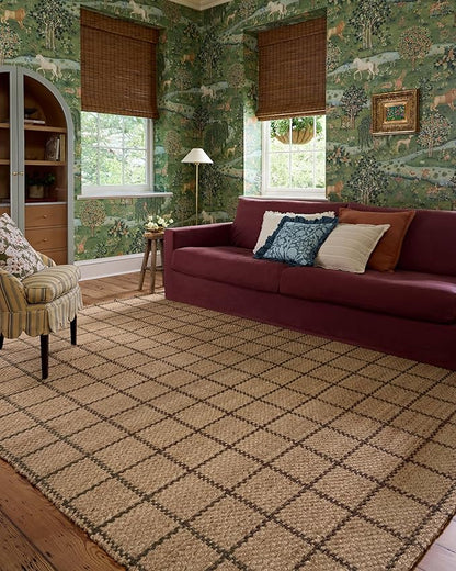 Loloi Chris Loves Julia Fletcher Collection FLE-01 Natural/Brown 2'-3" x 3'-9", .37" Pile Height, Runner Rug