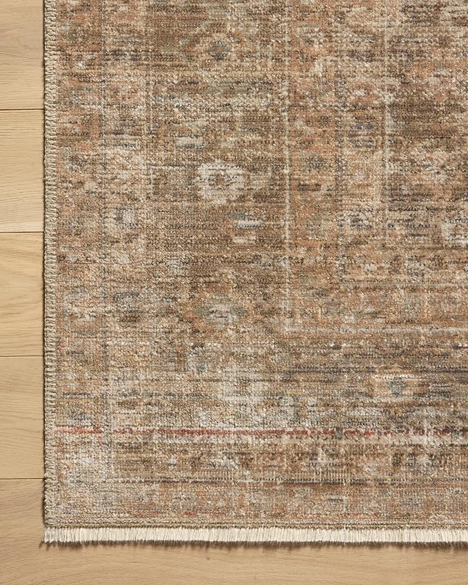 Loloi Amber Lewis Molly Collection MOL-06 Gold/Blue 5'-3" x 7'-9" Low Pile Area Rug