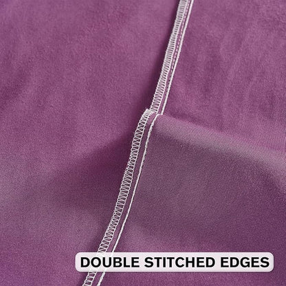 FUTEI Purple Velvet Throw Pillow Covers 18x18 Inch Set of 2,Soft Embossed Leaf-Relief Textured Cushion Cases,Natural Home Decor for Couch Living Room