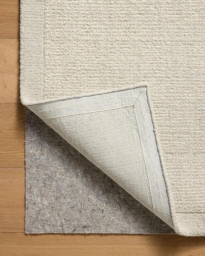 Loloi Magnolia Home by Joanna Gaines Henley Collection HNY-01 Ivory/Silver 2'-6" x 7'-6" Runner Rug