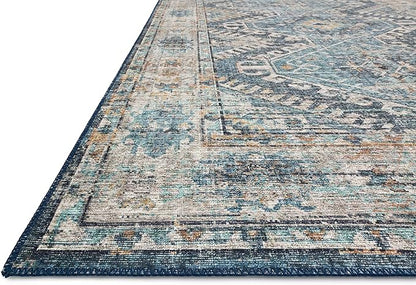 Loloi Skye Collection SKY-03 Denim/Natural 2'-0" x 5'-0" Accent Rug