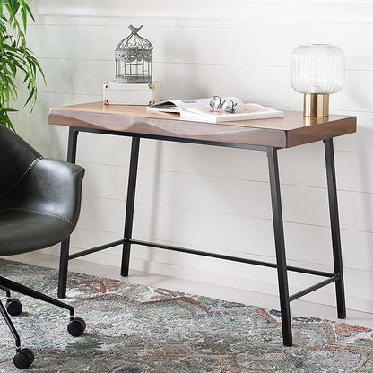 SAFAVIEH Home Collection Bernhart Walnut/Black Desk
