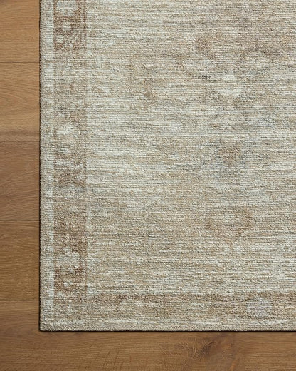 Loloi Amber Lewis Cambria Collection CBR-02 Mist/Natural 3'-6" x 5'-6" Accent Rug Jute, Neutral, Vintage Style, Antique Tone, Living, Bedroom, Dining, Carpet