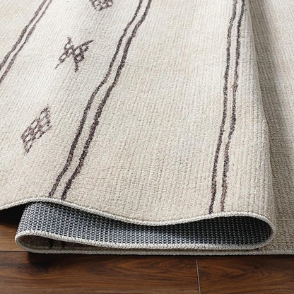Livabliss x Becki Owens Rivi Moroccan Area Rug , 3'11" x 5'7", Ivory/Black