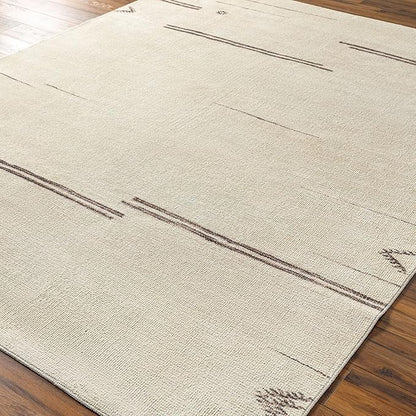Livabliss x Becki Owens Rivi Moroccan Area Rug , 6'7" x 9', Cream/Charcoal
