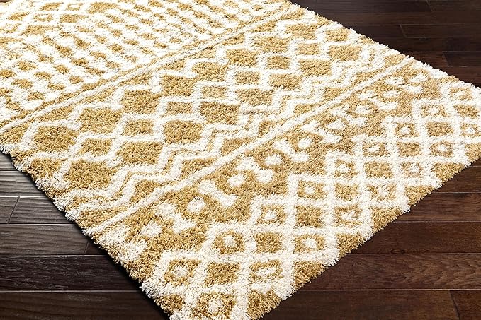 Livabliss Hapsburg Moroccan Shag Area Rug,7'10" x 10'3",Camel