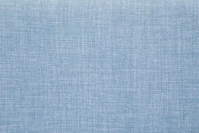 SIMPLIHOME Randolph Mid Century Modern 28 inch Bentwood Counter/ Bar Height Stool (Set of 2) in Denim Grey Linen Look Fabric for the Dining Room and Kitchen