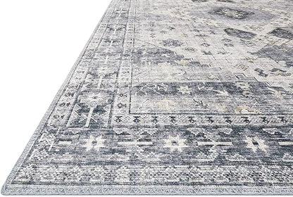 Loloi Skye Collection SKY-02 Silver/Grey 7' x 9' Oval Area Rug