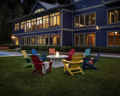 POLYWOOD AD420LI Modern Adirondack Chair, Lime