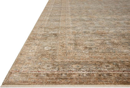 Loloi Amber Lewis Molly Collection MOL-06 Gold/Blue 2'-7" x 10'-0" Low Pile Runner Rug