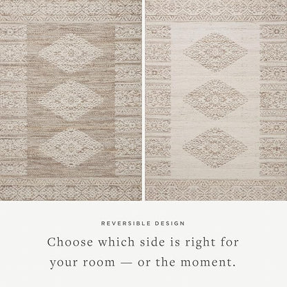 Loloi Angela Rose Rivers Collection RIV-05 Lilac/Ivory 5'-0" x 7'-6" Reversible Area Rug