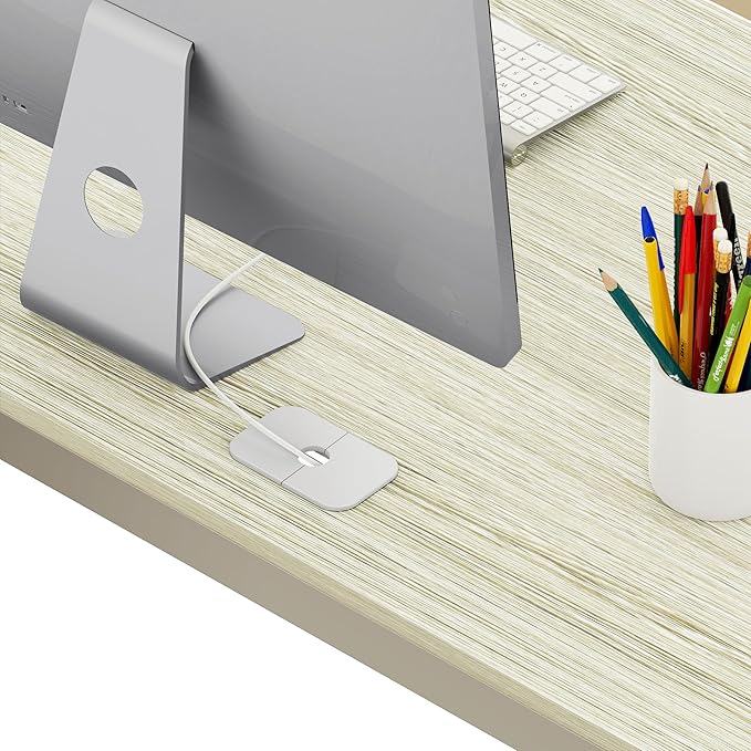 SHW 55-Inch Commercial-Grade Office Computer Desk, Maple