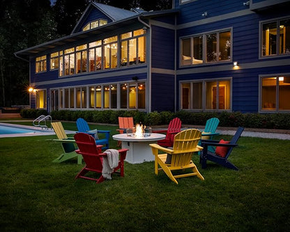 POLYWOOD AD420MA Modern Adirondack Chair, Mahogany